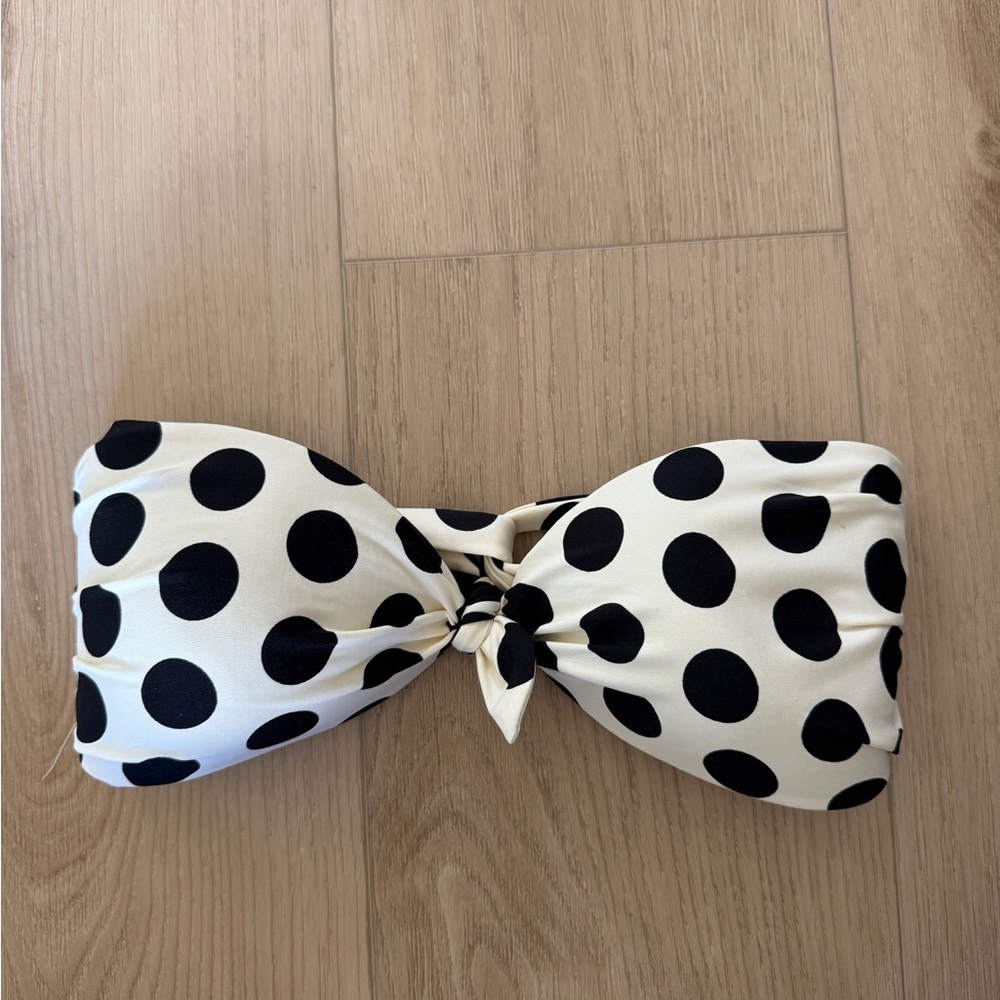 Polka Dot Bandeau Bikini Top